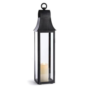 Lanterne à bougie en fer forgé, couleur noire, pour la décoration de la maison, les mariages, les fêtes, les lanternes suspendues et au sol - Product Image 2