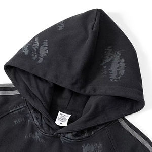 เสื้อฮู้ดโอเวอร์ไซส์ล้างหิน370กรัมผ้าเฟรนช์เทอร์รี่พร้อมปกเสื้อมีฮู้ดดีไซน์แบบวินเทจ - Product Image 4