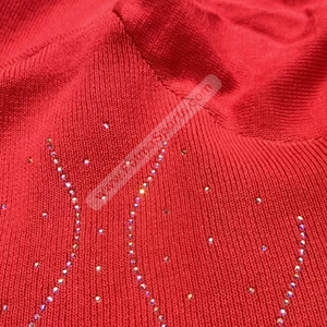 Custom Made Quick Dry Casual Rhinestone Tracksuits for <b>Women</b> 100% Cotton Lightweight OEM Service New Arrival - Product Image 5