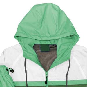 Survêtement personnalisé en polyester zippé pour hommes Hiver Respirant Style vintage Streetwear Joggers Ensemble coupe-vent Survêtements contrastés - Product Image 5