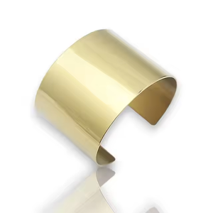 Bracelets de manchette en laiton plaqué or en métal robuste fait à la main Bracelet brut en argent cuivre or couleurs pour les cadeaux de mariage - Product Image 1