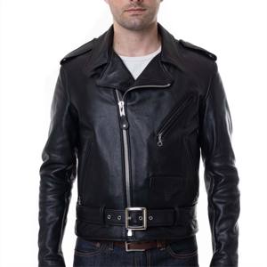 Chaqueta de cuero clásica para hombre de primera calidad: estilo atemporal, cuero genuino y perfecto para todas las estaciones - Product Image 1