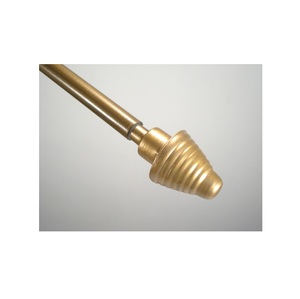 Pure Quality Brass Unique Embossed Design <b>Curtain</b> <b>Finials</b> & Metal <b>Rods</b> for Home Decoration - Product Image 3