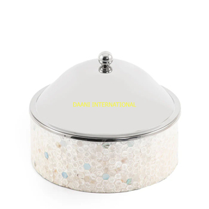 Marmite en acier inoxydable avec corps isolé et motif nacré parfait pour les casseroles de stockage des aliments pour la salle à manger - Product Image 2