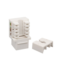 Connecteur réseau RJ45 CAT6 UTP non blindé Keystone Jack 90 degrés Bornes Accessoire