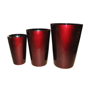 Macetas de fibra de vidrio de Venta caliente Maceta de cemento Estilo Frp Juego de muchos tamaños 3 piezas Proveedor de Vietnam para interiores - Product Image 4