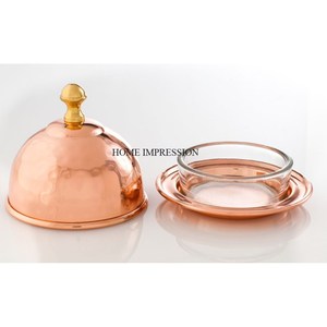 Fabricant d'aluminium forme personnalisée écologique non toxique moderne fromage beurre assiette couvercle en verre plat fait main le plus vendu - Product Image 6