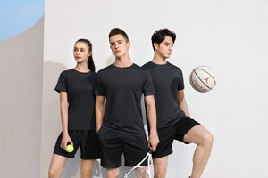 En stock Quick Dry Sport Transpirable Cuello redondo Camiseta de poliéster para hombres DDP Envío - Product Image 4