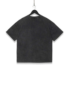 T-shirts oversize 100% coton personnalisés OEM pour hommes, impression DTG en polyester/coton de haute qualité, lavés au soleil et délavés à l'acide - Product Image 6