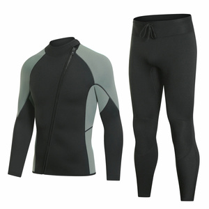 Autumn/Winter 3MM Neoprene Top and Bottom Diving Wetsuit for Men Women Thermal Swimwear for Surfing <b>Snorkeling</b> Spearfishing - Product Image 5