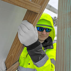 Guantes de seguridad de cuero de piel de cabra de primera calidad Guantes de conductores aislados de alta resistencia Guantes personalizados suaves y cómodos resistentes al calor - Product Image 6