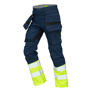 Pantalon de travail haute visibilité personnalisable pour hommes Pantalon de construction de sécurité imperméable en vente avec logo personnalisable - Product Image 1