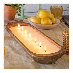 Cuenco de vela más largo de madera con mango más vendido, cuenco de vela perfumado de mecha múltiple, cuenco tallado a mano con vela de soja a precios aceptables - Product Image 2