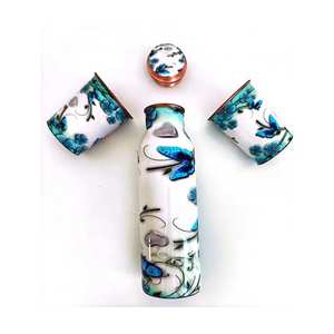 New Design Handmade Copper <b>Water</b> <b>Bottle</b> India Pure Set Wide Custom <b>Water</b> <b>Bottle</b> Manufacturer & Exporter With Export Quality - Product Image 2