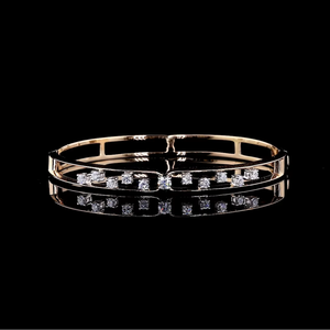 เครื่องประดับเพชรเลี้ยงในห้องปฏิบัติการทรงกลมเจียระไนแบบบริลเลียนท์ สไตล์มินิมอล เหมาะสำหรับสวมใส่ในโอกาสทางการและใช้งานในชีวิตประจำวัน - Product Image 1