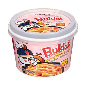 Fideos Instantáneos Buldak Carbanara en Caja, Sabor a Queso Natural y Artificial, Certificado Halal, Proceso de Fritura, Harina de Trigo Primaria - Product Image 1