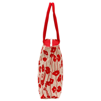 Grand sac fourre-tout en jute avec un joli sac à provisions imprimé partout fabriqué en Inde au Bengale occidental sac à prix abordable
