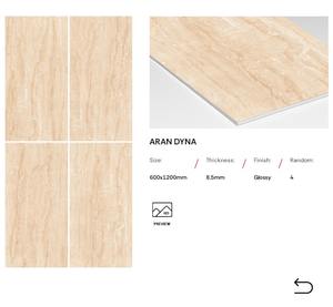 Azulejos de Porcelana de Diseño Moderno y Exclusivo de 600x1200 con Acabado Brillante para Interiores de Baños, Villas y Escuelas - Product Image 4