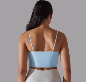Soutien-gorge de yoga à séchage rapide pour femmes, taille plus, léger, côtelé, à bretelles respirantes, sexy, fitness, gym, soutien-gorge pour femmes - Product Image 6