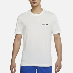 Camiseta gráfica personalizada transpirable de ajuste Regular de peso ligero para hombre/camiseta de poliéster de algodón en blanco liso con precio al por mayor - Product Image 1