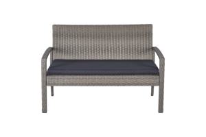 Juego de muebles de exterior de ratán PE modernos | 2 sillones + sofá + mesa | Juego de patio de jardín resistente a la intemperie con cojines - Product Image 2