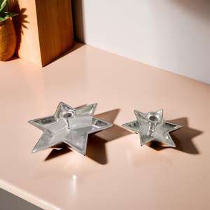Portavelas de metal con forma de estrella para decoración del hogar pequeño para celebraciones de Navidad y cumpleaños - Product Image 3