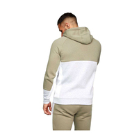 Ensemble de survêtement décontracté d'hiver personnalisé OEM, respirant, deux pièces, veste courte zippée, mélange coton-polyester, coupe-vent
