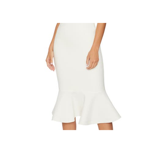 Abito a sirena LIKELY Hirsch con spalline a catena bianche, taglia 6, stile spalline sottili, vita naturale - Product Image 3