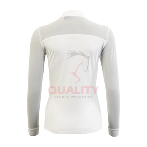 Haut d'équitation athlétique pour femmes, tissu extensible élégant, évacuation de l'humidité, léger, performance, chemise d'équitation, vêtements - Product Image 2