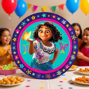 Assiettes jetables Encanto 23 cm, 6 pièces, décorations de fête pour enfants, célébration d'anniversaire - Product Image 3
