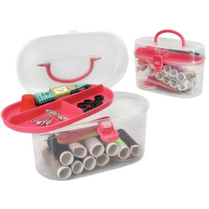 Kit de Costura Portátil de Plástico con Hilos y Agujas para Máquina de Coser, Paquete de Accesorios en un Práctico Empaque - Product Image 2