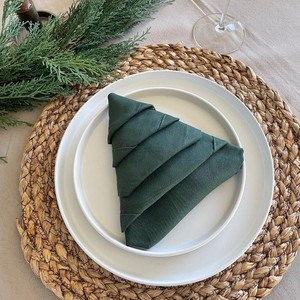 Tienphong 2024 Sets de table faits à la main en jacinthe d'eau-Décor de table naturel rond, style traditionnel, diamètre 15 ". - Product Image 2