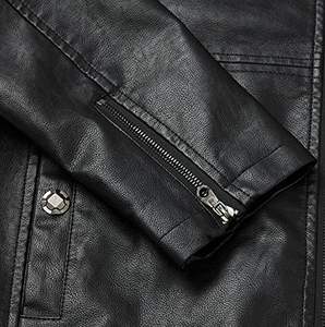 Custom Design Zipper Leather Jacket in Black Color <b>Winter</b> <b>Men's</b> Fashion Leather Jacket for <b>Man</b> - Product Image 4