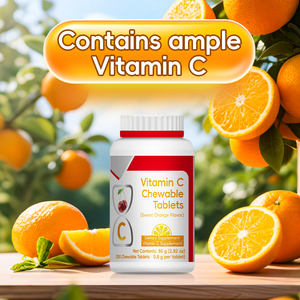 Tabletas Masticables de Vitamina C (Sabor a Naranja Dulce) |   Suplemento Dietético para Adultos |   Soporte Antioxidante y para <span class=keywords><strong>el</strong></span> Bienestar Inmunológico |   OEM ODM - Product Image 2