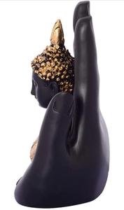 Nouveau bouddha décoratif vieilli en or de bonne chance et pièce d'exposition de table de centre de main articles polyvalents pour la décoration intérieure - Product Image 3