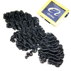 วิกผมแท้แบบชาวบราซิลสำหรับผู้หญิงผมหยิกเป็นลอนสำหรับผมแท้สีดำใส DHL VIP - Product Image 2