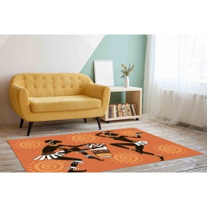 Alfombra de Baile Africana: Alfombra Decorativa Antideslizante Impresa en 3D, Alfombra de Chenilla - Product Image 5