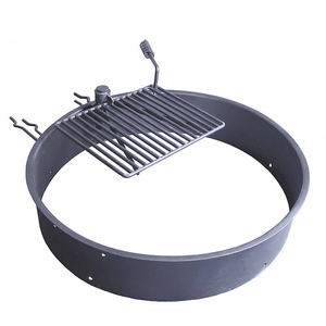 Modern Mini High-Temperature Galvanized Steel Octagonal Firepit <b>Ring</b> Outdoor Campfire <b>Burner</b> <b>Gas</b>/Petrol Wood Fuel Smokeless OEM - Product Image 2