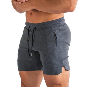 Logotipo personalizado para hombre y pantalones cortos para hombre con bolsillo Conjunto informal Pantalones cortos de sudor con bolsillos con cremallera 2026 - Product Image 1