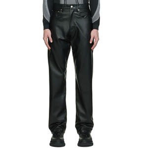 Pantalon en cuir pour homme avec logo personnalisé, durable, confortable, en cuir véritable, design élégant, style classique pour homme - Product Image 1