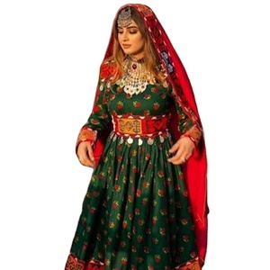 Vestidos Tradicionales Afganos de Alta Calidad a Precios de Mayoreo, MOQ Bajo, Vestidos Afganos Kuchi Bordados de Manga Larga para Mujer en Venta - Product Image 1