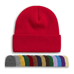 Unisex Knit <b>Beanie</b> Hat Warm Lightweight Plain Custom Logo OEM <b>Beanies</b> for <b>Streetwear</b> and Daily Wear - Product Image 4