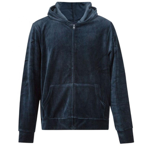 Sudadera con capucha de terciopelo con cremallera para hombre, Sudadera con capucha de invierno suave y cálida, ropa de calle informal, chaqueta con cremallera, sudaderas con capucha para hombre - Product Image 2