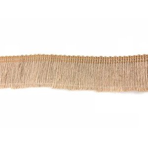 NEELKAMAL INDUSTRIES Pompon en cordon de jute décoratif, dentelle beige à motif uni, résistance à la traction moyenne, taille personnalisable, nettoyage à sec - Product Image 1
