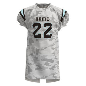 Ensemble de maillots de football américain Uniformes d'équipe personnalisés Tissu respirant évacuant l'humidité pour les joueurs de club - Product Image 6