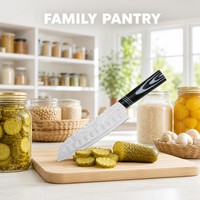 Groothandelsleverancier Santoku-mes 7 inch, bulkmarkt, keukenbestelling, scherp snijgereedschap, dagelijks gebruik.