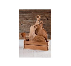 Tabla de cortar de nogal negro de madera de acacia Tabla de cortar de madera Tabla de cortar de nogal Tabla de cortar natural - Product Image 1