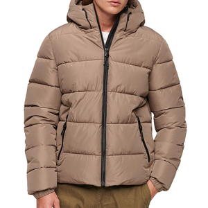Chaqueta de invierno para hombre, chaqueta acolchada gruesa de moda larga informal para hombre al aire libre - Product Image 1