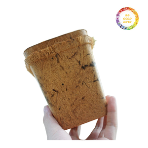 Pot de coco du Vietnam fabriqué à la main avec des cosses de noix de coco pour la culture et la culture - Product Image 3