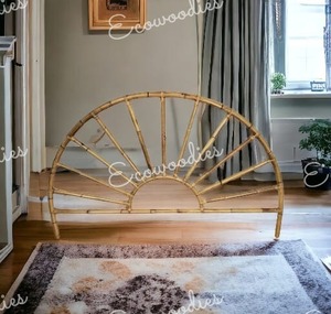 Cabecero de caña de ratán Natural hecho a mano, muebles convertibles de diseño clásico para dormitorio principal para decoración para sala de estar - Product Image 4